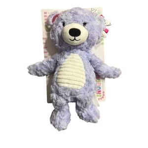 Sensory Snuggables Purple Bear Sensory Stuffed Plush Animal Brand New
